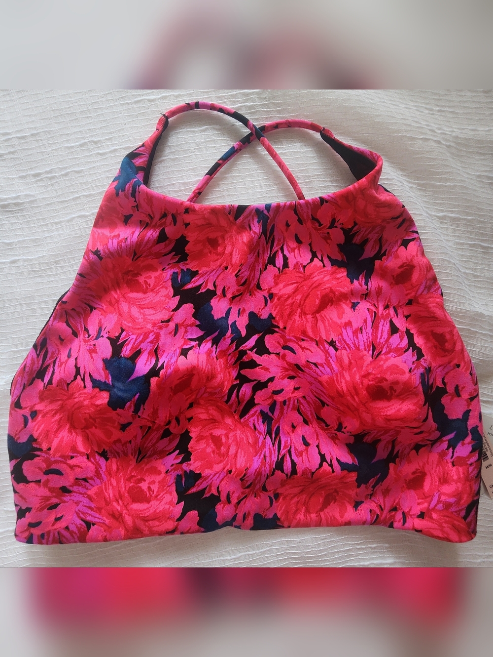 Victoria's Secret Pink and Black Floral Halter Top